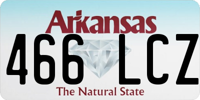 AR license plate 466LCZ