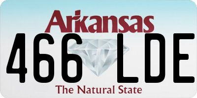 AR license plate 466LDE