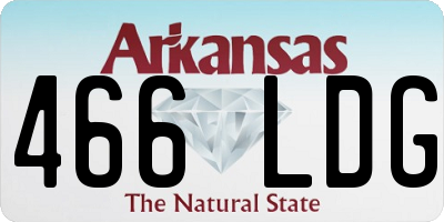 AR license plate 466LDG
