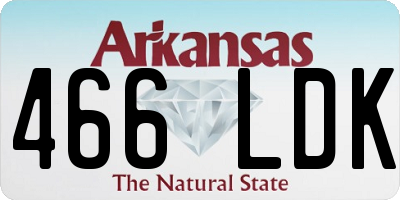 AR license plate 466LDK