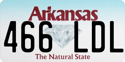 AR license plate 466LDL
