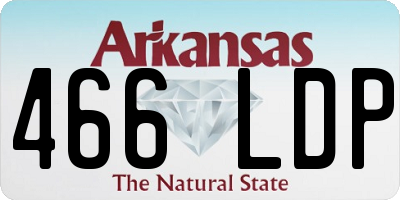 AR license plate 466LDP