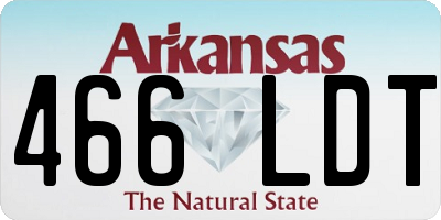 AR license plate 466LDT