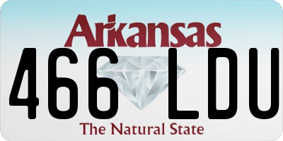 AR license plate 466LDU