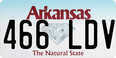 AR license plate 466LDV