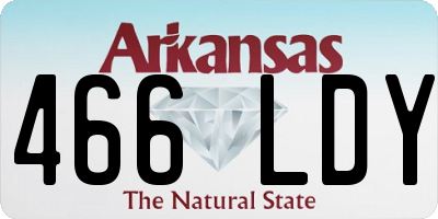 AR license plate 466LDY