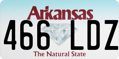 AR license plate 466LDZ