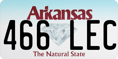 AR license plate 466LEC