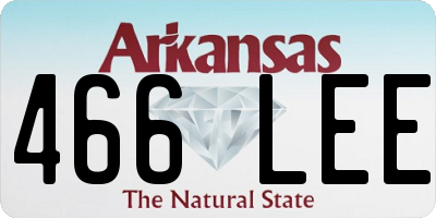 AR license plate 466LEE