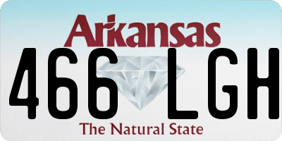 AR license plate 466LGH
