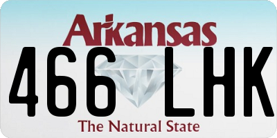 AR license plate 466LHK
