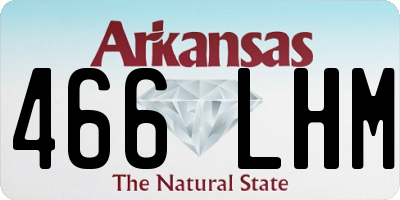 AR license plate 466LHM