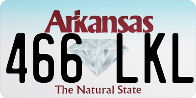 AR license plate 466LKL