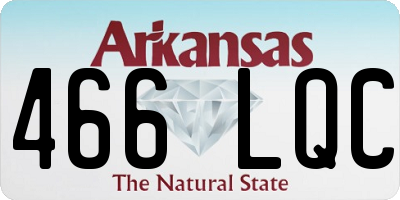 AR license plate 466LQC