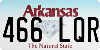 AR license plate 466LQR
