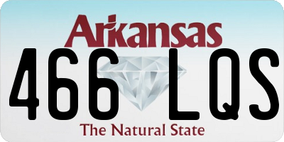 AR license plate 466LQS