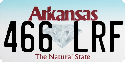 AR license plate 466LRF
