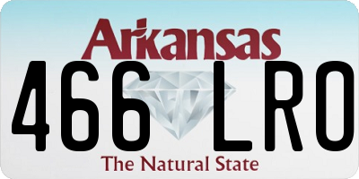 AR license plate 466LRO