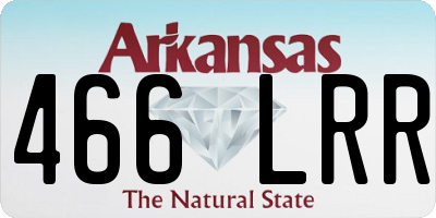 AR license plate 466LRR