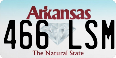 AR license plate 466LSM