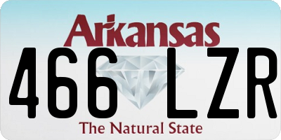 AR license plate 466LZR