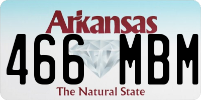 AR license plate 466MBM