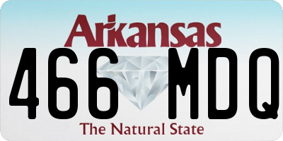 AR license plate 466MDQ