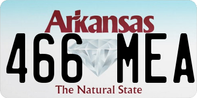 AR license plate 466MEA