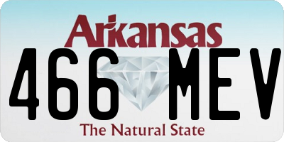 AR license plate 466MEV