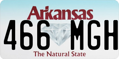 AR license plate 466MGH