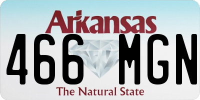 AR license plate 466MGN