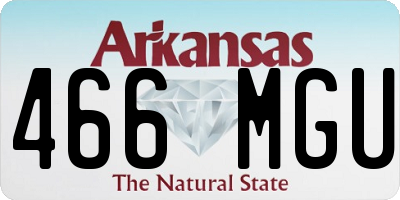 AR license plate 466MGU
