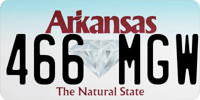 AR license plate 466MGW