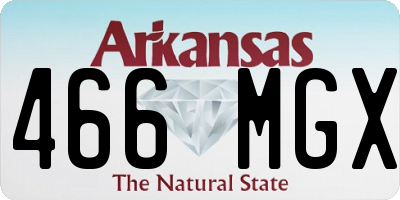 AR license plate 466MGX
