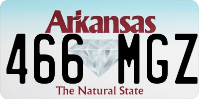 AR license plate 466MGZ