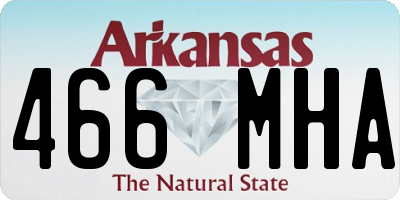 AR license plate 466MHA