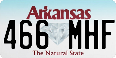 AR license plate 466MHF