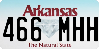 AR license plate 466MHH