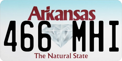 AR license plate 466MHI