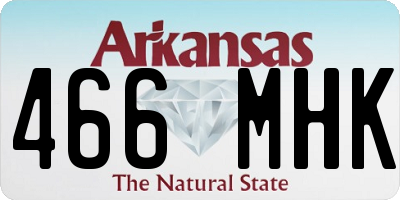 AR license plate 466MHK