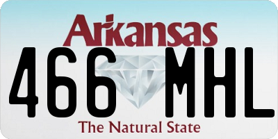 AR license plate 466MHL
