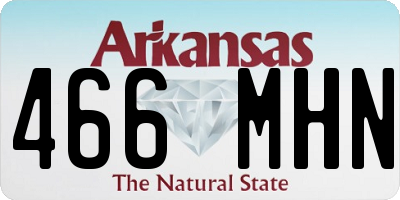 AR license plate 466MHN