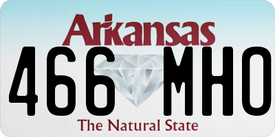 AR license plate 466MHO