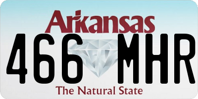 AR license plate 466MHR