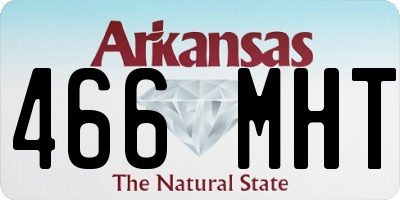 AR license plate 466MHT