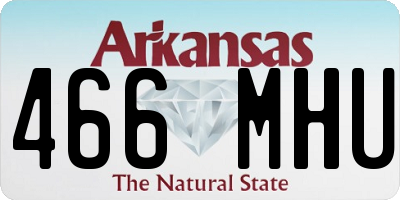 AR license plate 466MHU