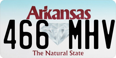 AR license plate 466MHV