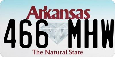 AR license plate 466MHW