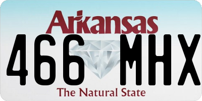 AR license plate 466MHX