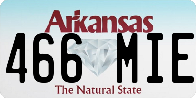 AR license plate 466MIE
